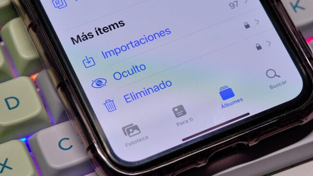 Pantalla del iPad mostrando opciones para recuperar archivos eliminados